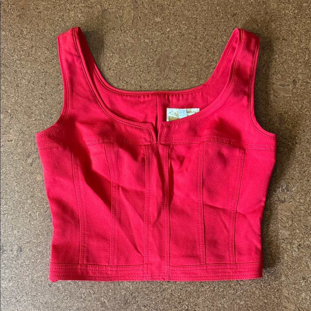 Alberto Makali Red Tank Top